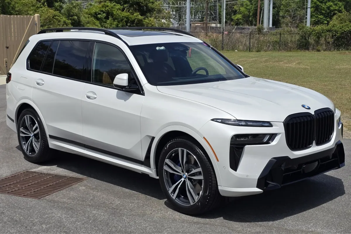 White BMW SUV protected with professional ceramic coating.